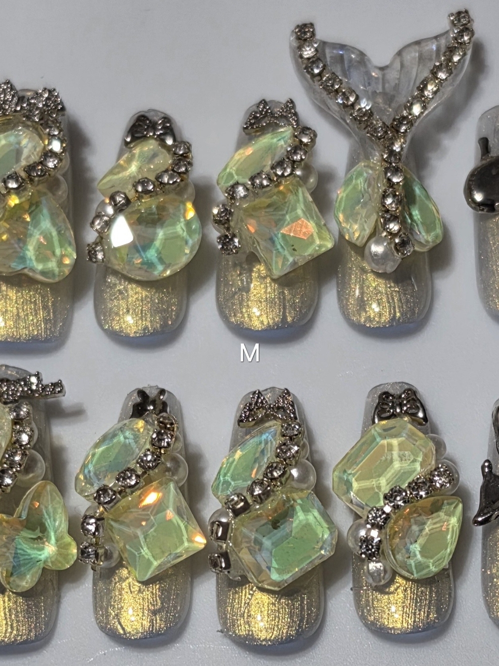 Mermaid Crystal Handmade Nail Kit